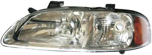 Vision Automotive NS10087B1L Nissan Sentra CA/GXE/XE Chrome Driver Side Replacement Headlight Assembly
