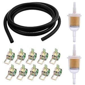 WiMas Benzineslang Kit, brandstofpijp, vacuümbuis, 2 meter brandstoflijn + 2 STKS 6 mm/8 mm benzinefilter + 10 STKS…