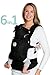 LÍLLÉbaby Complete Embossed Luxe 6-in-1 Ergonomic Baby Carrier, Newborn to Toddler, Lumbar Support, Noir Black