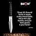 Tactical Knife - Survival Fixed Blade - Best Outdoor Military Knives for Camping Bushcraft or Self Defense - Large Stainless Steel Blade Full Tang Handle Tactical Knofe - Comes with E Book 2791 U-PQ