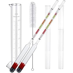 4 Pieces Scale Hydrometer and Test Jar Combo