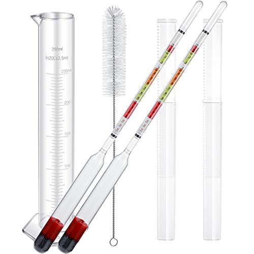 4 Pieces Scale Hydrometer and Test Jar Combo