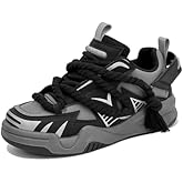 Men's Trendy Stylish Sneakers - All - Season Wear - Resistant Skateboard Shoes, Street Style Footwear for Daily & Sports