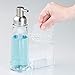 iDesign Clarity Plastic Dispenser Countertop Scrubby Kitchen, Bathroom, Vanity Counter Organization, Soap Pump Caddy