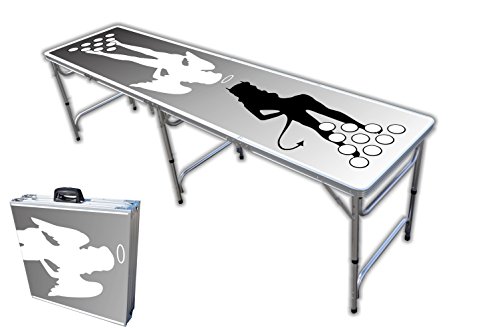 8-Foot Professional Beer Pong Table w/Cup Holes - Good n Bad Graphic - Thumbnail 7