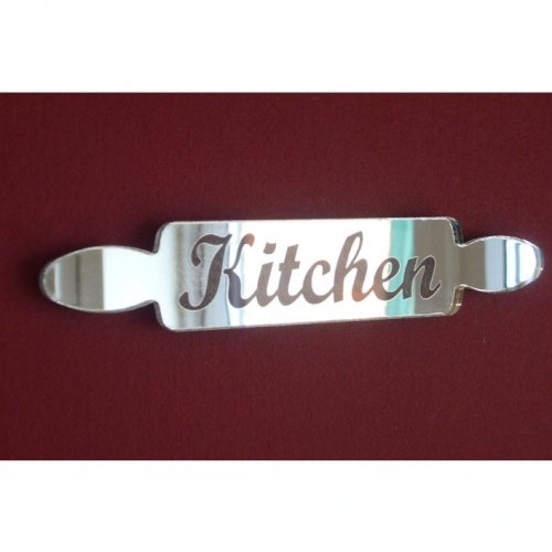 Super Cool Creations Kitchen Sign Rolling Pin Mirror - 60cm x 10cm