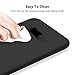 TORRAS [Love Series iPhone X Case 2017 (ONLY), Liquid Silicone Gel Rubber Shockproof Case Soft Microfiber Cloth Lining Cushion Compatible with iPhone X (2017), Black