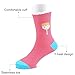 SUNBVE 5 Pack Toddler Girls' Ice Cream Funky Cotton Casual Crew Socks Ice Cream Shoe size 7-10 Toddler / 2-4 years