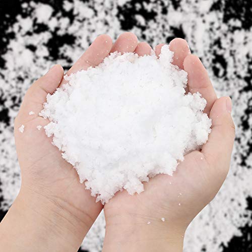 DomeStar Fake Snow, 10 Oz Instant Snow Powder Artificial Snow Magic Snow for Cloud Slime Christmas Tree Decoration Winter Crafts