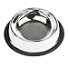 Pet Bowls for Smaller Dogs & Cats. Wipe Clean, Stainless Steel Non-Skid Bottom for Dogs, Puppies, Cats, Kittens, Rabbits & more. Set of 2