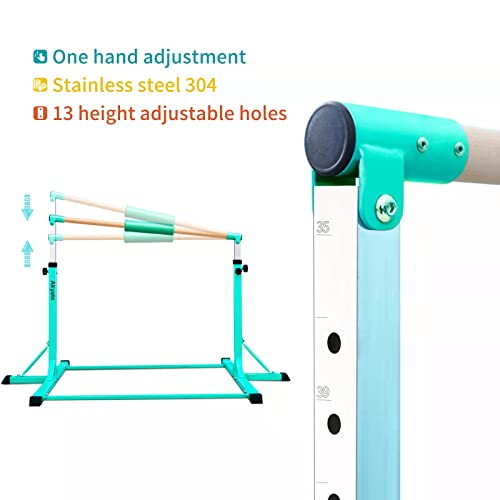 Akyate Gymnastics Bar for Kids, Height Adjustable Gymnastic Horizontal