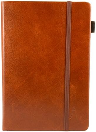 Leather Journal - Travel Notebook Made with Genuine Leather for Durable but Soft Feel - Comes with Unlined Paper, this Small Leather Notebook is the perfect Journal for Business or Travel