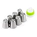 Russian Icing Piping Nozzle Set Cake Decorating Tool Extra Large Buttercream Flower Leaves Complete Bakeware Moods Cupcake Decoration Stainless Steel Tool (7PCS)
