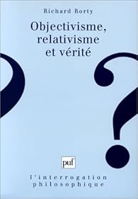 Book's Cover of Objectivisme, relativisme et vérité