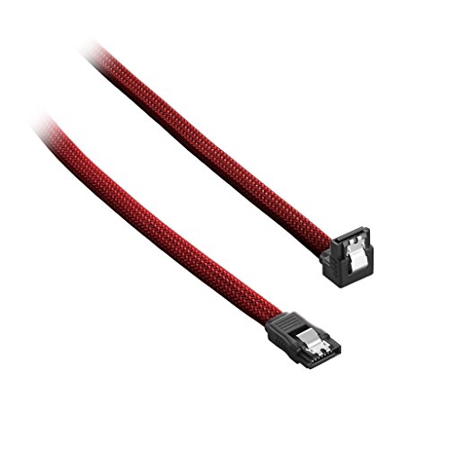 CableMod ModMesh Right Angle SATA 3 Cable 30cm - Blood Red