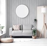 Arthouse Tongue & Groove Effect Wallpaper Grey Wood Grain 53cm x 10.05m view 6