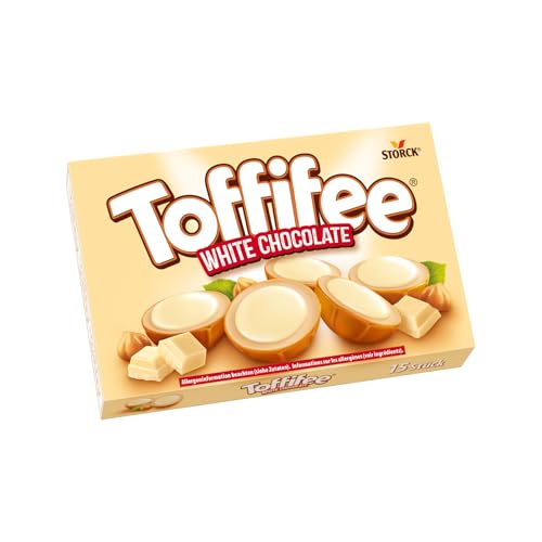 Toffifee White Chocolate – 1 x 125 g – Haselnuss in Karamell mit heller Creme und weißer Schokolade – ideal zum gemeinsamen Naschen und Teilen thumbnail 1