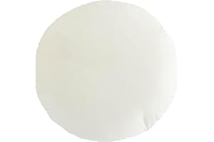 Round Velvet Pillow Cover, Invisible Zipper Design, Solid Color Decorative Cushion Covers Easy to Remove and Wash, Multiple (