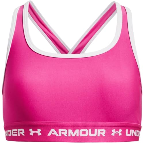 Under Armour Reggiseno Sportivo da Ragazza Crossback a Medio Impatto Solido Reggiseno Sportivo