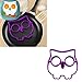 Voberry Cute Owl Shaped Egg Silicone Moulds Egg Ring Shaper