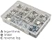 63 pcs A B C, Logarithmic, Linear, Reverse Log. 1K, 5K, 10K, 20K, 50K, 100K, 250K, 500K, 1M Potentiometer Pot Assortment