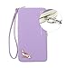 Smartphone Wristlet,Ladies Clutch Purse Wallet Mobile Phone Wristlet Wallet Large Capacity with Strap Wrist for iPhone X/8/8 Plus/7/7 Plus/6S /6S Plus/6/Samsung Galaxy S8/S7/S6 by Emoonland(Purple)