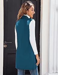 Beyove Sleeveless Cardigan Vest Women Plus Size