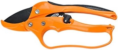 Anianiau Professional Garden Scissors SK-5 Steel Bypass Pruning Shears（Orange）