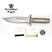 Serrated Blade 8.5 Inch Survival Knife Heavy Duty Stainless Steel with Kit & Sheath