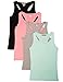 Caramel Cantina Big Girls 4 Pack Racerback Tank Tops