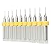 SUNREEK™10Pcs 0.4mm Carbide PCB Drill Bits, Print Circuit Board Mini CNC Drilling Bit Set, Woodworking Tools, Drill Bits for 3D MakerBot Printer Nozzle Cleaning Kit