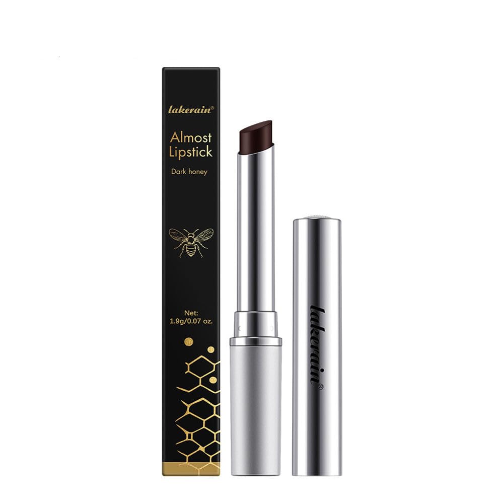 Almost Lipstick Brown Tinted Lip Balm in Black Honey, Longlasting Hydrating Lip Balm for Sheer Color with A Shiny Finish, Instant Moisture, Shine,with Vitamin E