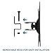 Mount-It! Tilting TV Wall Mount With VESA 200x200 mm Pattern for 23, 32, 34, 35, 40, 42 Inch TV and Computer Monitors, Fits Ultrawide Displays, Heavy Duty 66 Lbs Capacity, Black