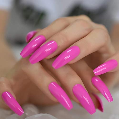 EDA LUXURY BEAUTY PINK NEON GLAMOROUS DESIGN Full Cover Press On Gel Glitter Artificial Nail Tips Acrylic Shiny Extreme False Nails Extra Long Ballerina Ballet Coffin Square Super Fashion False Nails 2 EDA LUXURY BEAUTY PINK NEON GLAMOROUS DESIGN Full Cover Press On Gel Glitter Artificial Nail Tips Acrylic Shiny Extreme False Nails Extra Long Ballerina Ballet Coffin Square Super Fashion False Nails