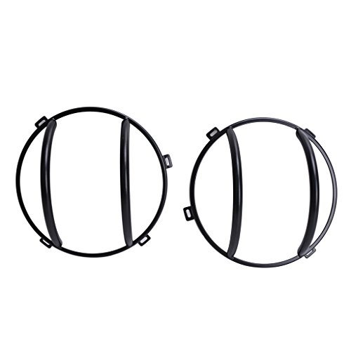 Jade 2pcs Black Headlight Guards For Jeep Wrangler JK Car Vehicle Parts Accessory 2007-2016