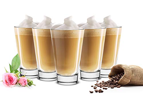 Sendez 6 Cocktailgläser 460ml Kaffeegläser Teegläser Saftgläser Trinkgläser Latte Macchiato Gläser