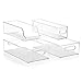 InterDesign Stackable Kitchen Storage Organizer Bins for Fridge, Freezer, Pantry and Cabinet Organization 4 Piece
