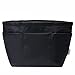 iN. Purse Organizer Insert with zipper, Nylon fabric Storage Bag with handles, for womens Handbags & Tote bags, neverfull, lightweight small sized Black