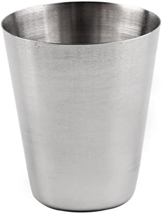 SuperStore 1 Set of 4 Stainless Steel 30ML, 70ML, 180ML Camping Cup Mug Drinking Coffee Tea Water With Case (70ML)
