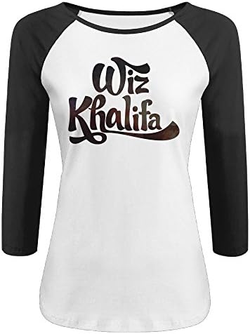 YIORAN Wiz Khalifa 3/4 Sleeve Raglan T Shirts For Womens
