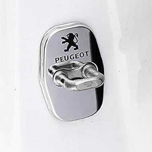 AniFM 4 Stks RVS Deurslot Cover Voor Peugeot 208 308 408 508 2008 3008 Accessoires