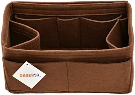 Felt Purse Handbag Tote Organizer Insert - Multi Pocket Storage Liner & Shaper