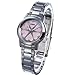 Casio Women's LTP1323D-4A Silver Stainless-Steel Quartz Watch with Pink Dial