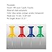 MROCO Push Pin Push Pins Color Push Pins Office Push Pin, Clear Push Pins,Thumb Tacks,Thumb Tack Decorative for Cork Board, Home, Sharp Steel Points 3/8 Inch,5 Colors 300 Pieces