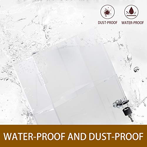 image for BestEquip Acrylic Display Case Assembled Clear Display Case 3Tier with