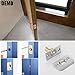 WOOCH Closet Door Ball Catch, Stainless Steel Adjustable Door Ball Catch Hardware for Door, Cabinet, Closet, Kitchen (Brushed Satin Finish 4 Pack)