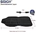 sojoy SJ120R009T Universal 12V Heated Car Seat/Cushion Warmer High/Low, 30 Mins Automatically Turn-off Timer, Black