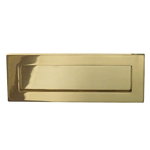 Traditional Letter Plate Polished Brass 279 X 89mm