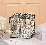Black Metal Wedding Gift Box Card Holder Beautiful Wedding Reception Piece!!