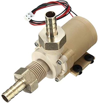 WUYANSE DC 12V Brushless Solar Hot Water Circulation Pump Ceramic Pump Low Noise 3M Discharge Head 2.1GPM
